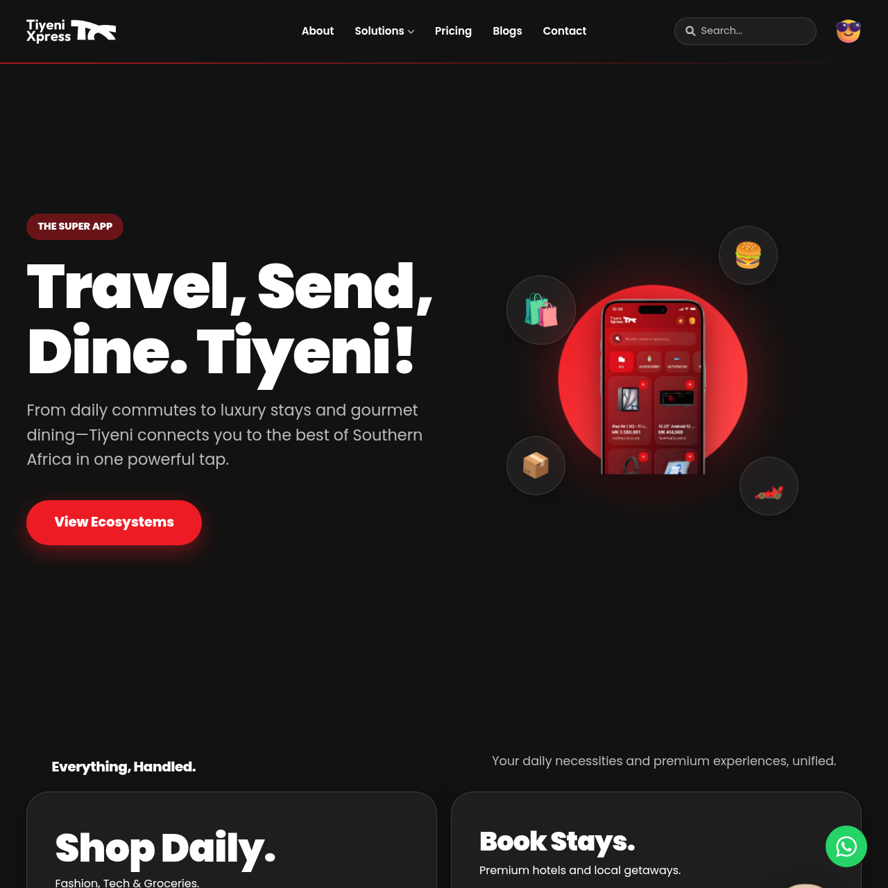 tiyeni_xpress_landing_page